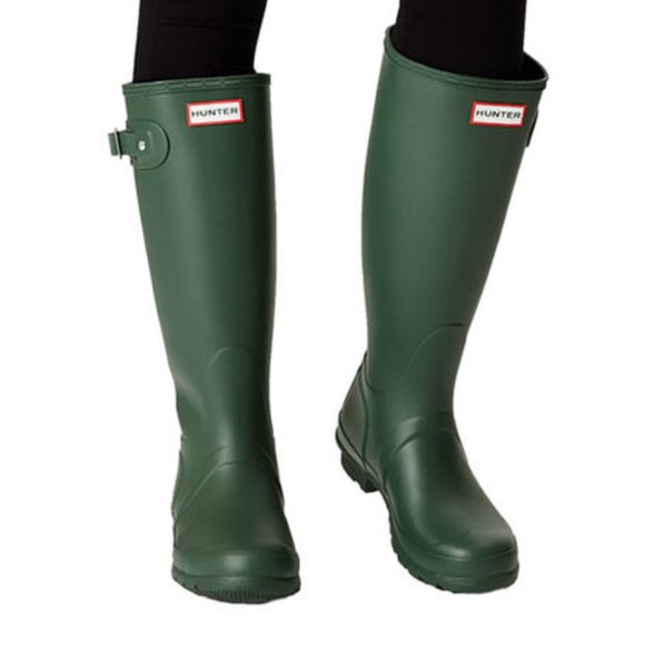 Hunter Shoes - Hunter Matte Green Tall Original Rain Boots 10